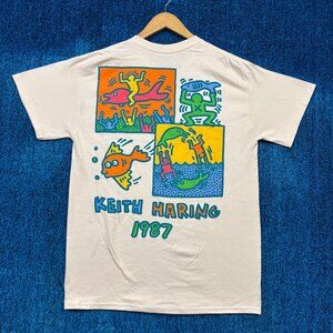 Keith Haring 1987 Graphic T-Shirt Size Medium